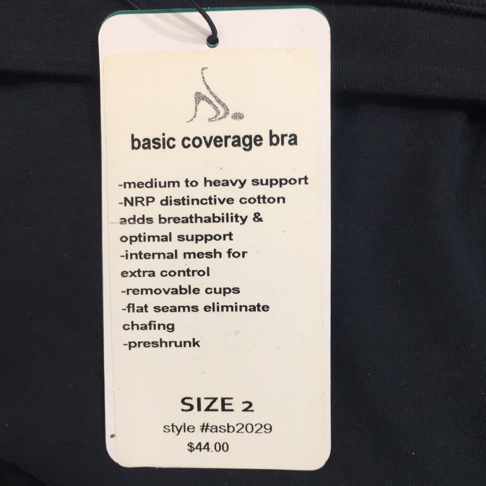 Black Basic Coverage Bra - Picture 3 of 3